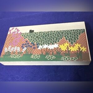 Vintage 1994 Cats Meow - Vintage Brick Wall Garden